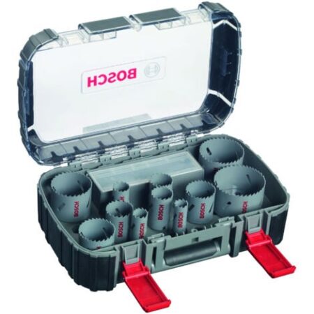 Set di seghe a tazza HSS bimetalliche Bosch, 17 pezzi, 20 - 60, 68, 76 mm