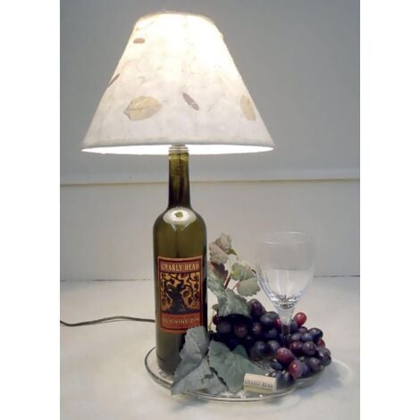 Tibelec 859110 - Adattatore da bottiglia E14, con interruttore e spina, colore: bianco