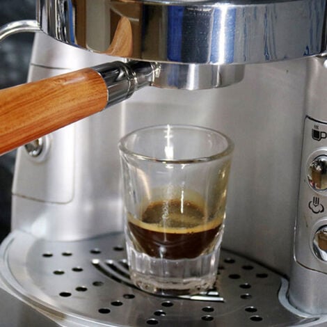 Portafiltro per caffè senza fondo da 51 mm, con cestello filtrante e manico in legno di ricambio, per macchina da caffè Delonghi EC680 EC685, filtri in lega, accessori per l'estrazione del caffè