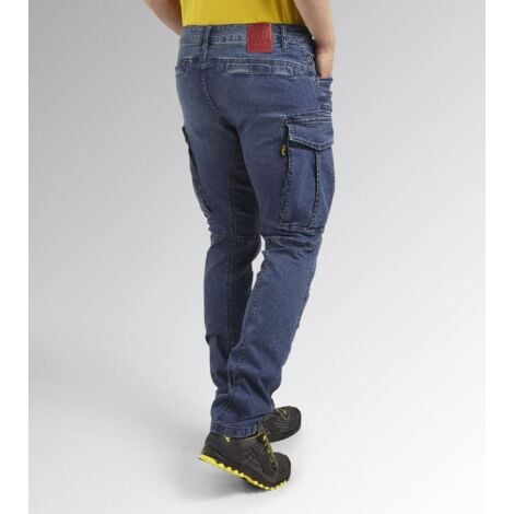 Jeans da Lavoro Diadora Pant Stone Cargo Light, misura: L Blu