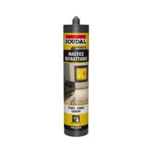 Soudal MASTICE REFRATTARIO Sigillante alte temperature stufe forni camini grigio scuro 290  ML