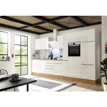 Cucina Blocco Cucina Blocco Cucina Marleen Premium 370 cm Bianco Artigianale Rovere Respecta