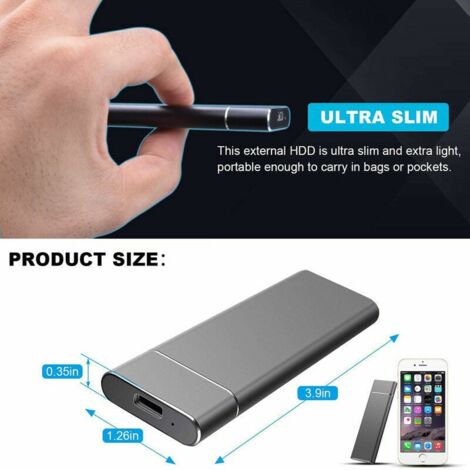 TB SSD Mobile esterno Disco rigido a stato solido Mobile esterno portatile ad alta velocità