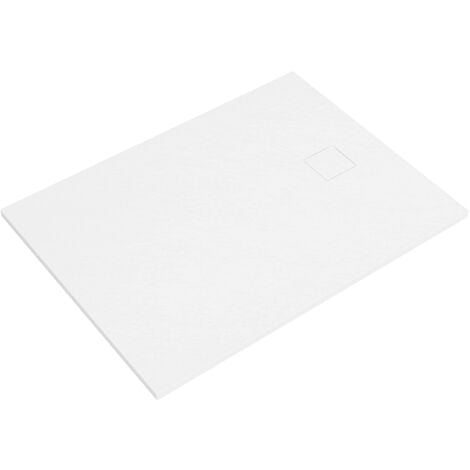 Piatto Doccia Rettangolare 70x120 cm in SMC Colore Bianco Effetto Pietra Tagliabile e Antiscivolo Altezza 2,6cm Mod. Samos