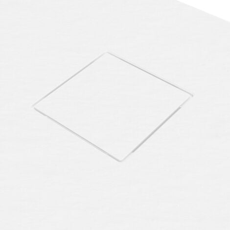 Piatto Doccia Rettangolare 70x120 cm in SMC Colore Bianco Effetto Pietra Tagliabile e Antiscivolo Altezza 2,6cm Mod. Samos