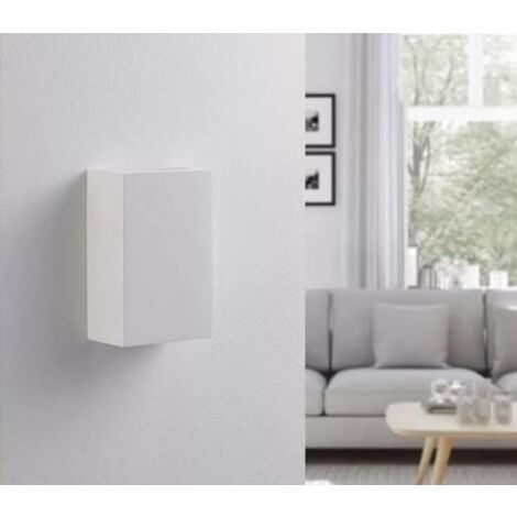 Applique Led Lampada Parete 6W Rettangolare Luce Calda Interno Esterno