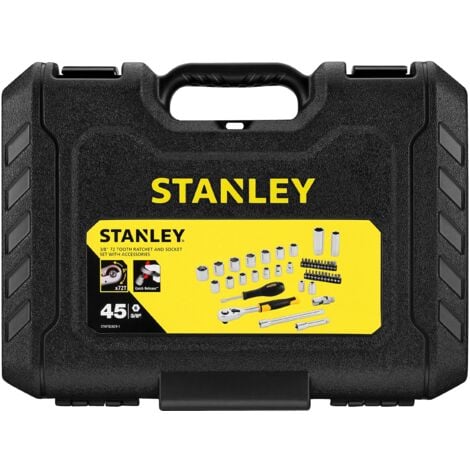 STANLEY set chiavi a bussola att. 3/8" - 45 pz