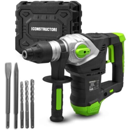 Trapano a percussione 1500W - 6 joule - Velocità variabile - con valigetta Constructor