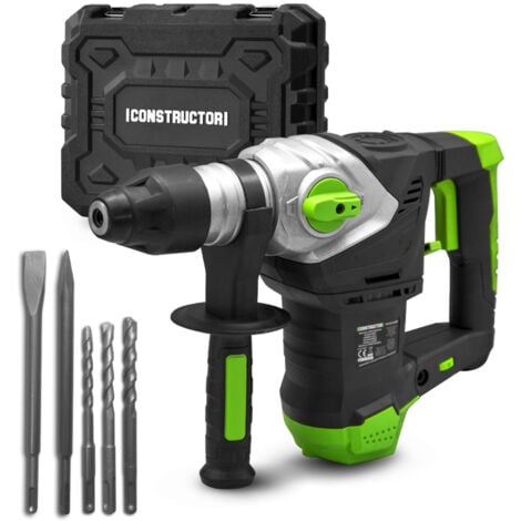 Trapano a percussione 1500W - 6 joule - Velocità variabile - con valigetta Constructor