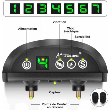 KZQ Collare antiabbaio per cani - 3 modalità Scossa elettrica/Vibrazione/Sensibilità Aiuto per l'addestramento Innocuo Automatico IP65 Batteria ricaricabile Cinturino riflettente regolabile per cani d