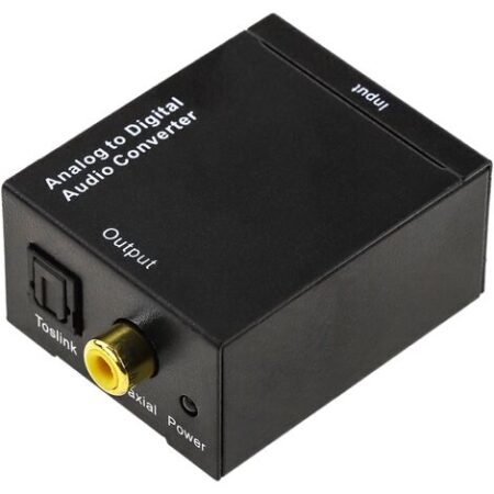 BeMatik - Convertitore audio da analogico a digitale con 2xRCA a toslink e coassiale