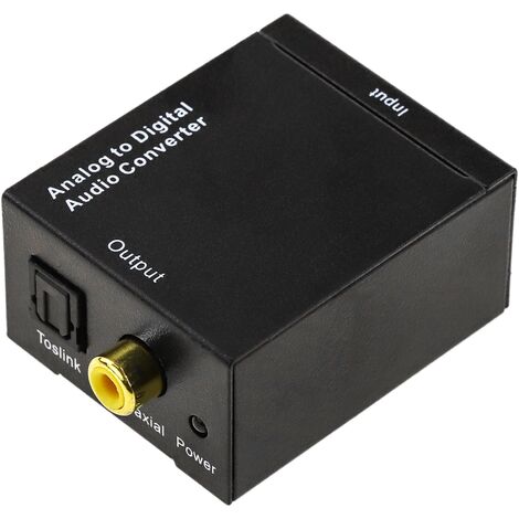 BeMatik - Convertitore audio da analogico a digitale con 2xRCA a toslink e coassiale