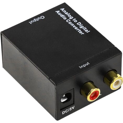 BeMatik - Convertitore audio da analogico a digitale con 2xRCA a toslink e coassiale