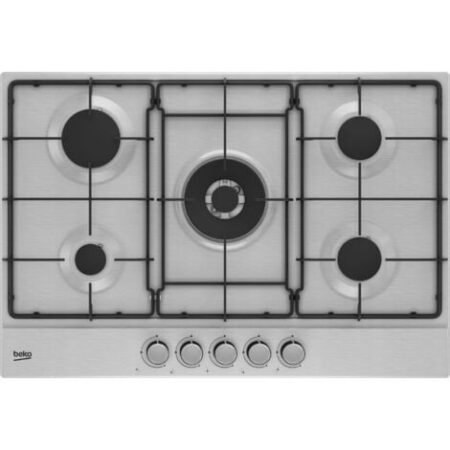 Beko HIAW75224SXE. Colore del prodotto: Acciaio inox, Posizionamento dell'apparecchio: Da incasso, Dimensione della larghezza del piano cottura: 60 cm. Tipo di controllo: Manopola, Pos... - 7751688397