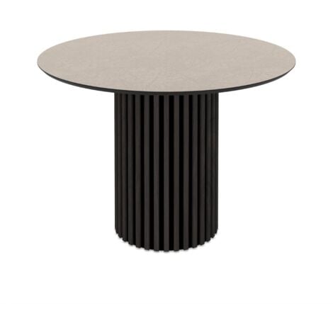 Tavolo rotondo Olympus piano cashmere 110x110x76H