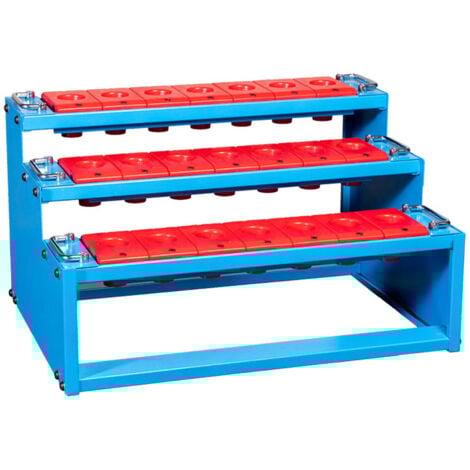 Supporti portaconi da banco FERVI P340 con 21 portaconi ISO 40