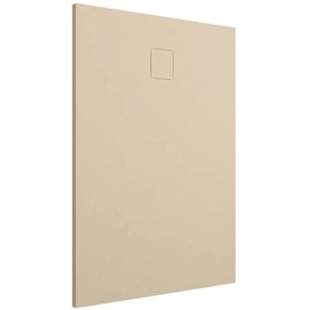 Piatto Doccia Rettangolare 70x110 cm in SMC Colore Avorio Effetto Pietra Tagliabile e Antiscivolo Altezza 2,6cm Mod. Samos