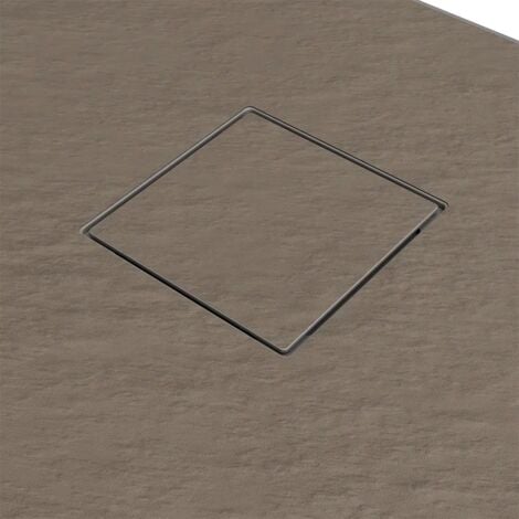 Piatto Doccia Rettangolare 90x160 cm in SMC Colore Marrone Effetto Pietra Tagliabile e Antiscivolo Altezza 2,6cm Mod. Samos