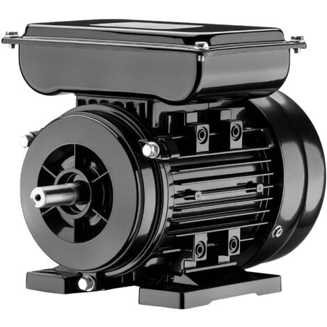 Wiltec Motore elettrico asincrono monofase, 1400 giri/min, 230 volt, 0,55 kw, 3/4 CV, IP44, classe F
