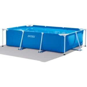 Intex 28272NP – Piscina Fuori Terra Rectangular Frame Rettangolare, 3834 L, Acciaio e PVC, Blu, 300x200x75 cm