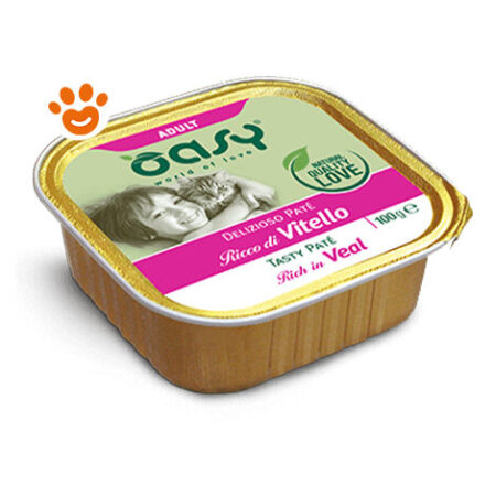 Oasy Cat Delizioso Patè Adult Vitello - Oasy Cat Delizioso Patè Adult Vitello - Vaschetta Da 100 Gr