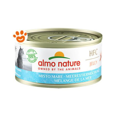 Almo Nature Cat HFC Jelly Misto Mare 5027H Megapack  - Almo Nature Cat HFC Jelly Misto Mare 5027H Megapack - Lattina Da 70 Gr