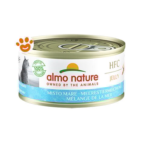 Almo Nature Cat HFC Jelly Misto Mare 5027H Megapack  - Almo Nature Cat HFC Jelly Misto Mare 5027H Megapack - Lattina Da 70 Gr