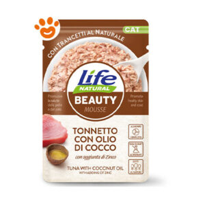 Life Natural Cat Beauty Tonnetto con Olio di Cocco  – Life Natural Cat Beauty Tonnetto con Olio di Cocco – Bustina Da 70 Gr