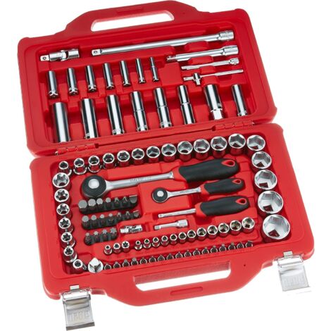Assortimento in cassetta modulare con bussole esagonali ed inserti per avvitatura USAG U06010011 - 100 pezzi