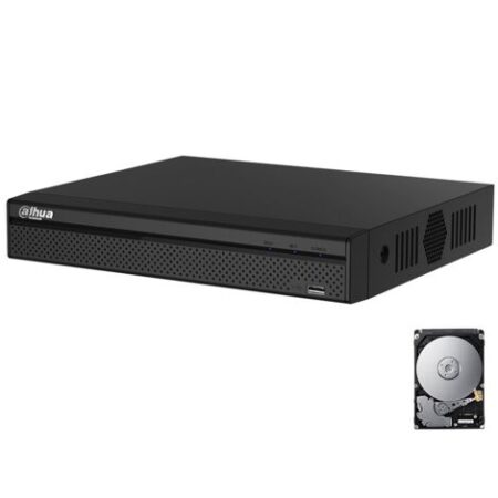DVR 4 CANALI DAHUA CLOUD P2P 5 MPX WizSense HARD DISK 500 GB
