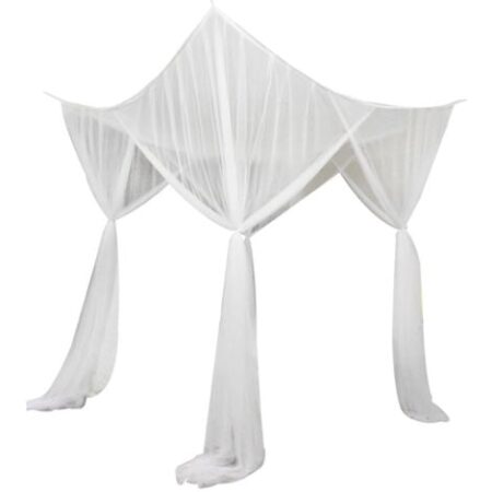 Zanzariera 210x190x240cm per letto matrimoniale Zanzariera quadrata grande Letto singolo 4 ante Zanzariera anti-insetti universale per interni ed esterni con strumenti di installazione