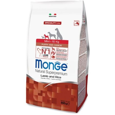 Monge Dog Natural Superpremium All Breeds Puppy e Junior Agnello e Riso  - Monge Dog Natural Superpremium All Breeds Puppy e Junior Agnello e Riso - Sacco Da 12 Kg
