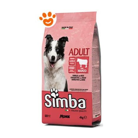 Monge Dog Simba con Manzo  - Monge Dog Simba con Manzo - Sacco Da 10 Kg