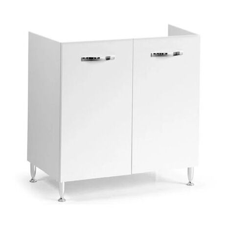 Sottolavello cucina componibile con ante 80 cm bianco
