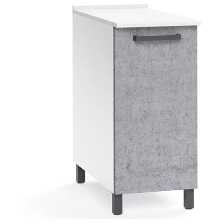 Mobile per cucina componibile con anta 30 cm cemento.