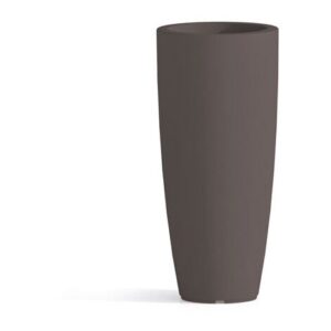 Vaso da giardino in resina antracite per esterno. Vasi