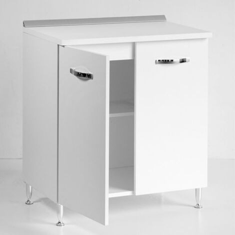 Mobile per cucina componibile 80 cm con due ante noce