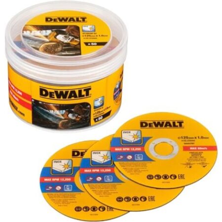 DeWalt DT20598-QZ Dischi Taglio Smerigliatrice 125x1mm INOX 50pz Acciaio