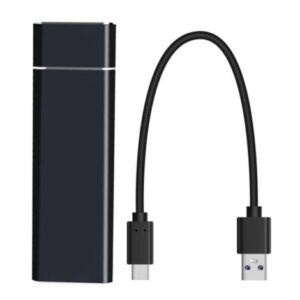 YMYNY 64GB Disco rigido SSD esterno – Ultra sottile, adattatore OTG/Type-C in regalo, per laptop Velocità di lettura fino a 430 MB/s, velocità di scrittura fino a 370 MB/sEsterno per computer