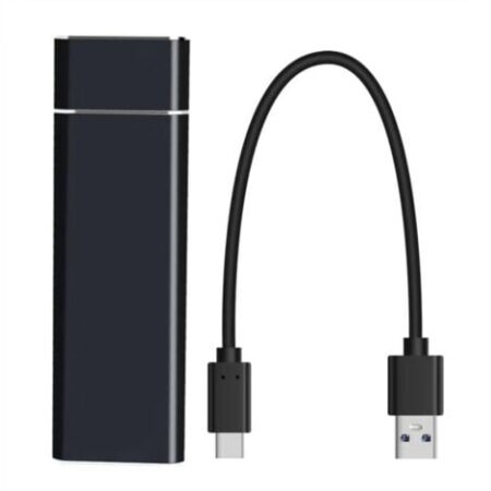 YMYNY 64GB Disco rigido SSD esterno - Ultra sottile, adattatore OTG/Type-C in regalo, per laptop Velocità di lettura fino a 430 MB/s, velocità di scrittura fino a 370 MB/sEsterno per computer