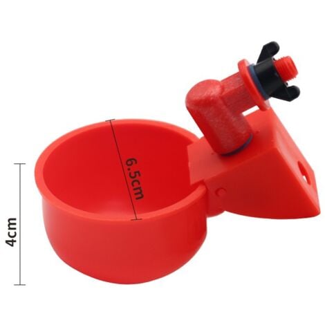 Abbeveratoio per polli, kit fai da te per abbeveratoio automatico da 10 pezzi, abbeveratoio automatico per pollame con sega a tazza per tazze per pulcini, quaglie, anatre, uccelli