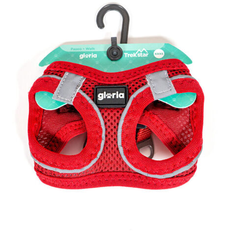 Imbracatura per dog gloria trek star 24-26 cm 28-28,6 cm red xxs