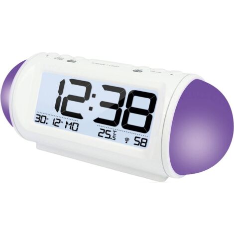Orologio radiocontrollato con funzione Wake up Light (luce colorata) WT 499 (L x A x P) 185 x 75 x 75 mm