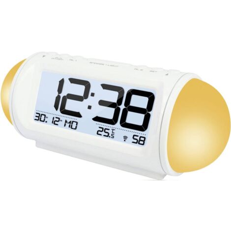 Orologio radiocontrollato con funzione Wake up Light (luce colorata) WT 499 (L x A x P) 185 x 75 x 75 mm