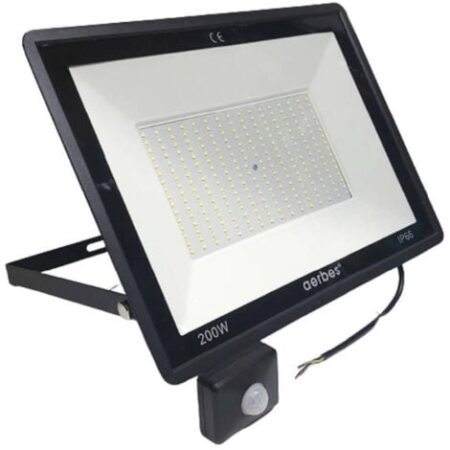 TrAdE Shop Traesio - Faro Led Da Esterno Con Sensore Crepuscolare 200 W Luce Fredda Con Staffa G6200 -