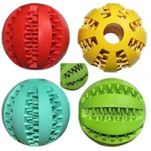 TrAdE Shop Traesio – Pallina Palla 7cm Gioco Cane Plastica Interattivo Masticazione Cibo Denti Animal –