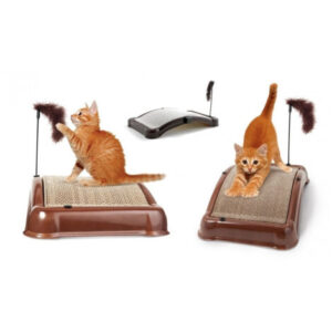 TrAdE Shop Traesio – Tiragraffi Tira Graffi Treatment Per Gatti Gatto Spazzola Erba Lima Unghie Gioco –