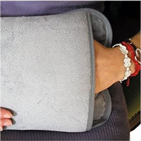 TrAdE Shop Traesio - Borsa Acqua Calda Elettrica Con Tasca Scalda Mani Vari Colori Effetto Peluche -