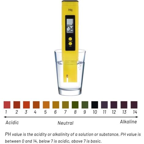 Misuratore di pH elettronico Misuratore di pH, con display LCD, Gamma di misuratore di pH 0,00-14,00 Ph