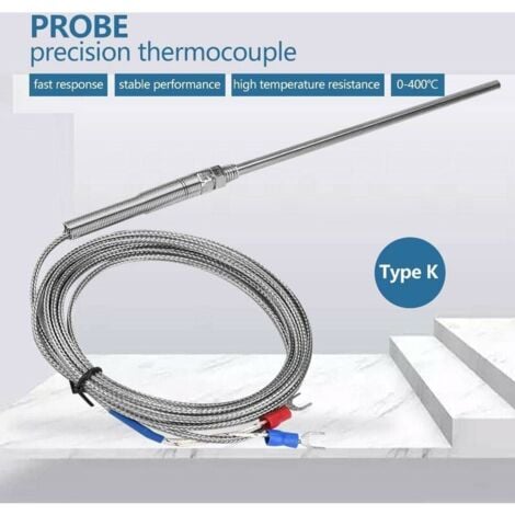 Sonde sensore termocoppia, regolatore di temperatura Sensore termocoppia tipo K ad alta temperatura (3 m)